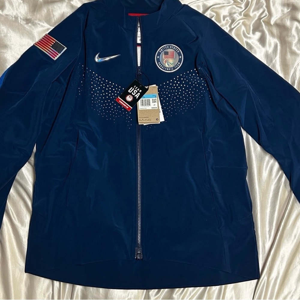 Nike Team USA Navy Jacket with Emblems